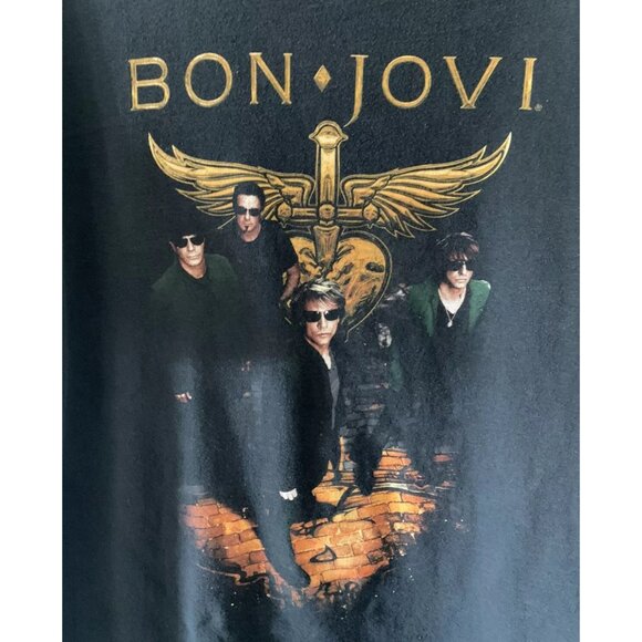 Vintage Bon Jovi 2011 Band Tour T-Shirt Hanes tag Men's Size 2XL Indie - Picture 6 of 13